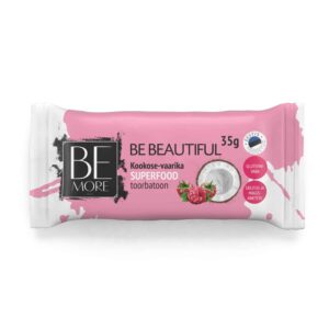 Be Beautiful kookose-vaarika toorbatoon - 16tk