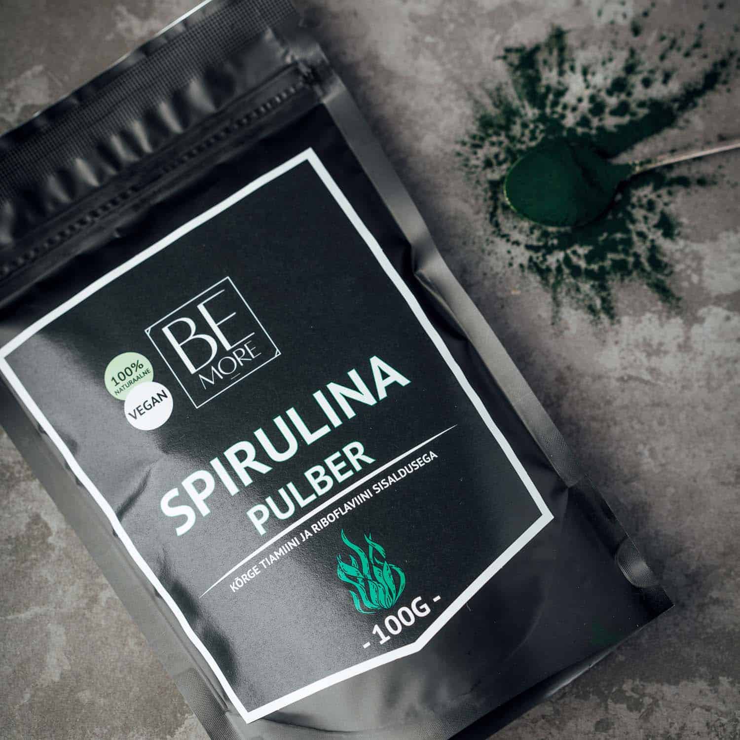 Spirulina pulber, 100g