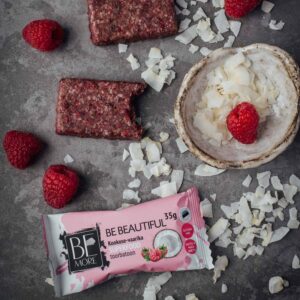 Be Beautiful kookose-vaarika toorbatoon - 16tk